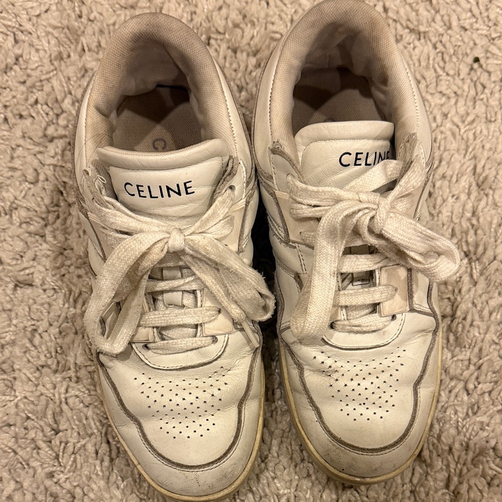 Celine Trainer low Lace-Up Sneakers, size 36